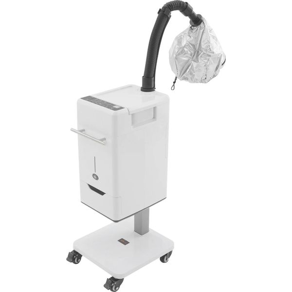 Nano Vaporizzatore Per Capelli - Apparecchio Per Vaporizzare I Capelli - 500 W - Serbatoio Dell'acqua Rimovibile Da 1 L - Display Lcd - 4 Livelli Di Regolazione Del Vapore - Bianco-image