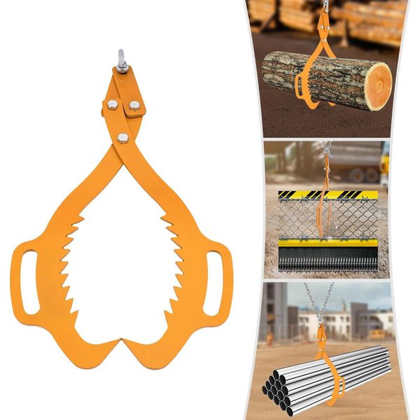 Pinza Per Il Trasporto Del Legname - Pinza/Morsetto - Apertura 76,2 Cm - Capacità Di Carico 1000 Kg - Acciaio Al Carbonio 8 Mm - Per Carichi Pesanti - Per Sollevare E Spostare Il Legname-image