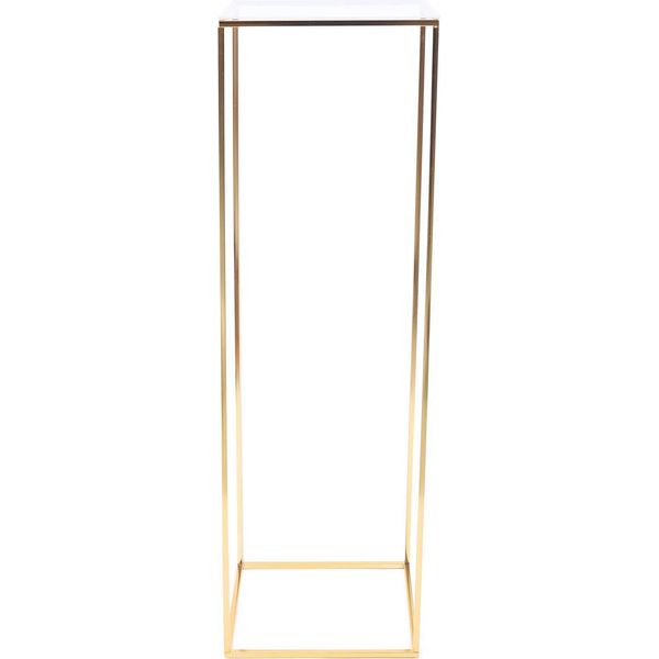 Portafiori - Colonna Geometrica Per Fiori - 2 Pezzi - 31×31×100 Cm - Portata 5 Kg - Autoportante - Metallo - Per Matrimoni E Anniversari - Argento-image