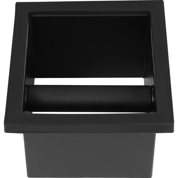 Scatola Di Scarico / Knock Box - Da Incasso - Acciaio Inossidabile - Barra Di Scarico Gommata - Forma Rettangolare Compatta-image