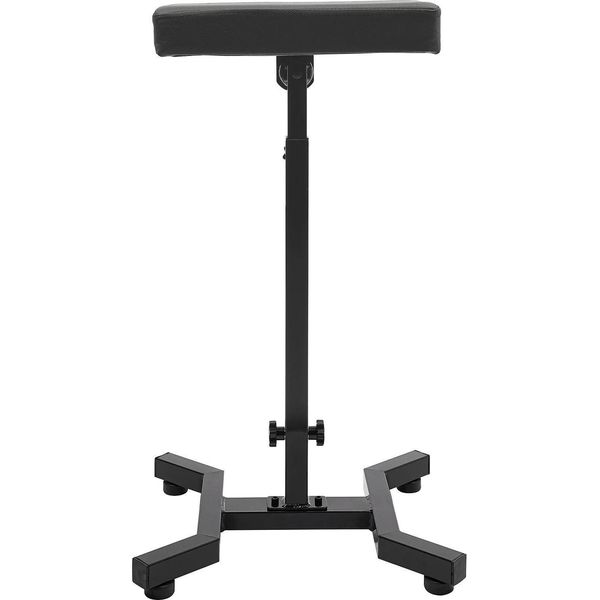 Poggiabraccia E Poggiagambe - Supporto - Regolabile In Altezza Da 70 A 99 Cm - Portatile - Telaio In Ferro - Imbottitura In Finto Cuoio Con Schiuma - Nero-image