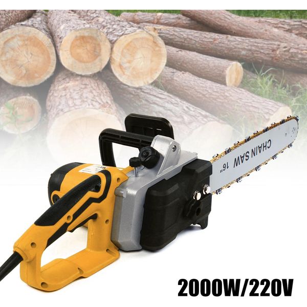 Motosega Elettrica - Lama Da 40 Cm - Tensionamento Della Catena Senza Attrezzi - Lubrificazione Automatica Della Catena - Per Legna Da Ardere E Rami-image