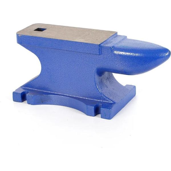 Incudine Da Fabbro - Ghisa - 25 Kg - Modello Robusto - Per La Produzione Di Gioielli E La Forgiatura - Blu-image