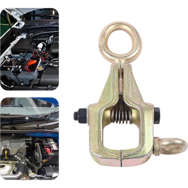 Morsetto Di Trazione Per Carrozzeria - A Doppio Senso, Autotensionante - Forza Di Trazione 5 T/5000 Kg - A Bocca Larga - Acciaio 45# - Dimensioni 22×8,5 Cm-image