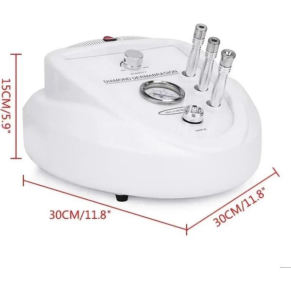 Microdermoabrasione Al Diamante - Apparecchio Per Il Viso - 9 Livelli Di Aspirazione - Vuoto 0-60 Cmhg - Potenza 50 W - Tensione 220-240 V 50 Hz - Dimensioni 30×30×15 Cm - Bianco-image