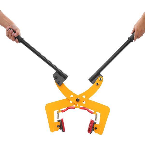 Pinza Per Cordoli - Pinza Di Sollevamento - Capacità Di Carico 280 Kg - Apertura 6-24 Cm - Per Pietre E Lastre - Per Carichi Pesanti - Giallo-image