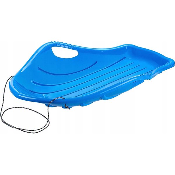 Slitta Per Bambini - Slitta In Plastica - Struttura Robusta - Leggera - Per Piste Da Slittino - Blu-image