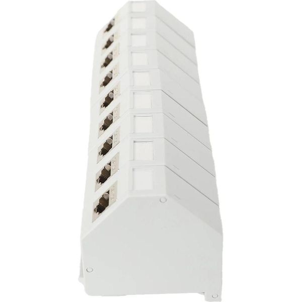 CAT6A Keystone RJ45 - Set Adattatori Per Guida Din - Piastra Di Montaggio - Supporto Keystone - 16 Pezzi-image