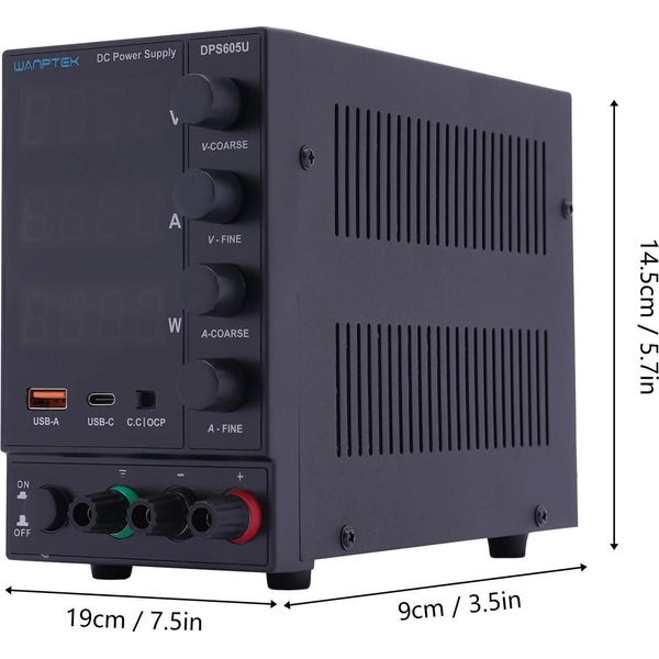 Alimentatore Da Laboratorio Cc - DPS605U - 0-60 V - 300 W - Regolabile - Regolato - Grigio-image