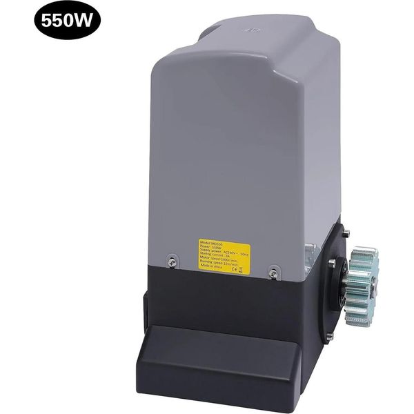 Motorizzazione Per Cancelli Scorrevoli - Motore Per Cancelli Scorrevoli 550 W - Fino A 1200 Kg - Binario Da 6 M - 2 Telecomandi - Chiusura Automatica-image