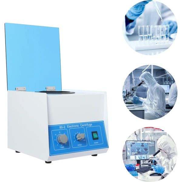 Centrifuga Da Laboratorio - Centrifuga Da Tavolo - Capacità 12×20 Ml - Per 12 Provette - Elettrica - Spina Ue - Blu-image