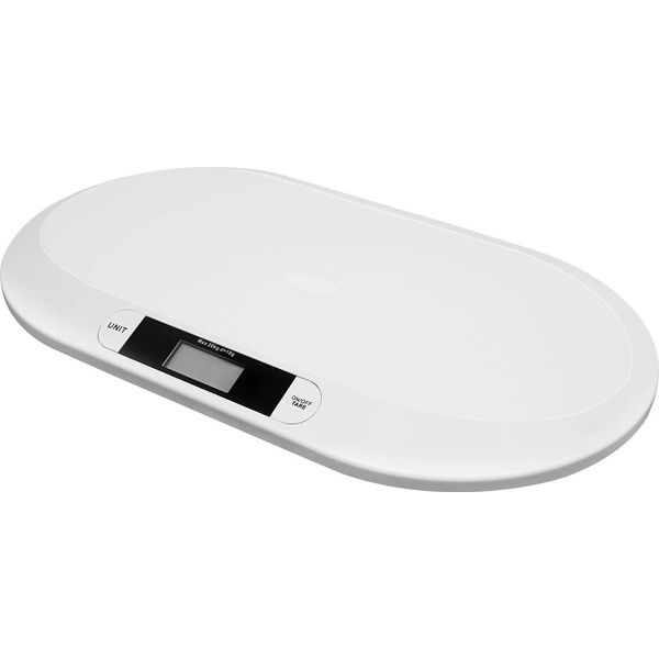 Bilancia Per Neonati - Bilancia Digitale Per Neonati - Capacità 20 Kg - Sensore Ad Alta Precisione - Design Ergonomico - Materiale Abs - Batterie Necessarie (Non Incluse)-image