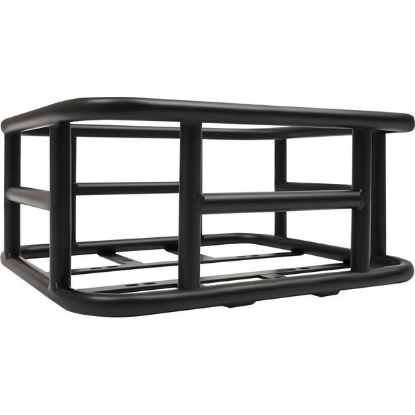 Cestino Per Bicicletta - Cestino Posteriore Per Portapacchi - Grande Capacità - Ferro - Dimensioni 34,3×30,5×15 Cm - Montaggio Posteriore - Per Biciclette E E-Bike - Nero-image
