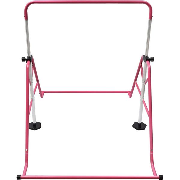 Sbarra Per Bambini - Sbarra Ribaltabile - Altezza 115-155 Cm - Pieghevole - Acciaio - Portata 80 Kg - Rosa-image