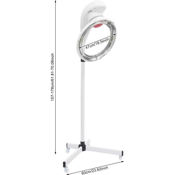 Asciugacapelli Professionale Da Salone - Asciugacapelli A Casco - 950 W - Processore Di Colore A Infrarossi - Styling Permanente - Avorio-image