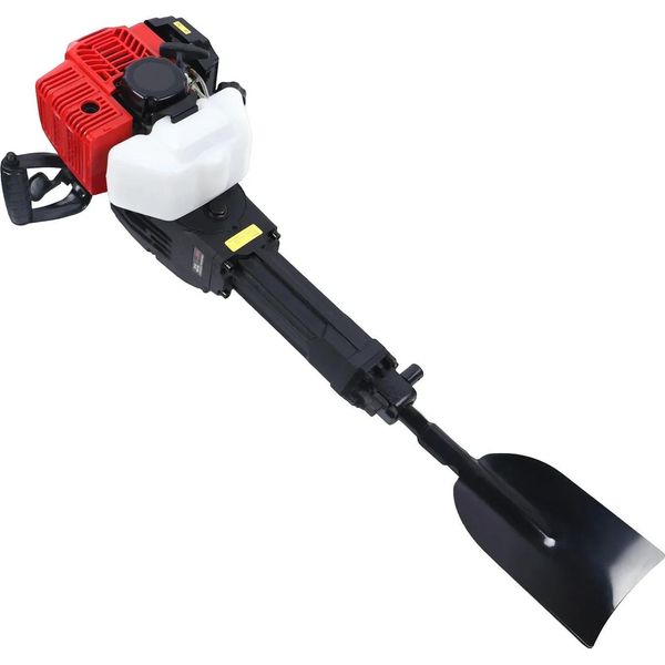 Martello Demolitore A Benzina - Frantumatore Per Calcestruzzo - 52 Cm³ - 2 Tempi, Raffreddato Ad Aria, Monocilindrico - 1900 W - Serbatoio 1,1 L - Larghezza Benna 17 Cm - Nero-image