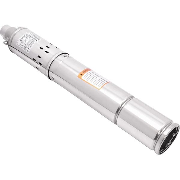 Pompa Dell'acqua - Pompa Sommersa - 550 W - Spina Ue 220 V - Prevalenza 90 M - 1500 L/H - Motore In Rame Puro, Filtro In Acciaio Inossidabile-image