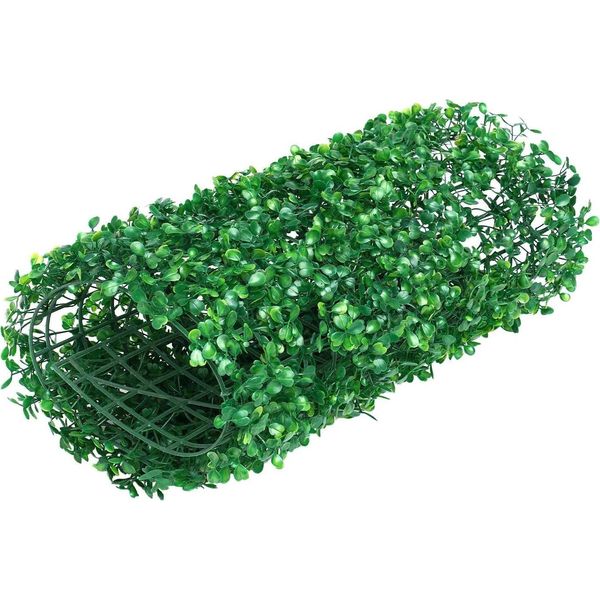 Siepe Artificiale Pannelli Da Parete In Bosso - Set Di Pannelli - 12 Pezzi 40X60 Cm - Pe - Per Esterni - Protezione Dalla Vista - Verde-image