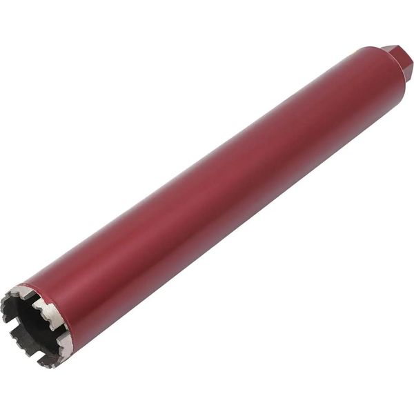 Carotatrice Diamantata/Seghetto Circolare - Corona Di Perforazione Per Calcestruzzo - Diametro 63 Mm - Lunghezza 400 Mm - Perforazione A Secco E A Umido - Rosso-image