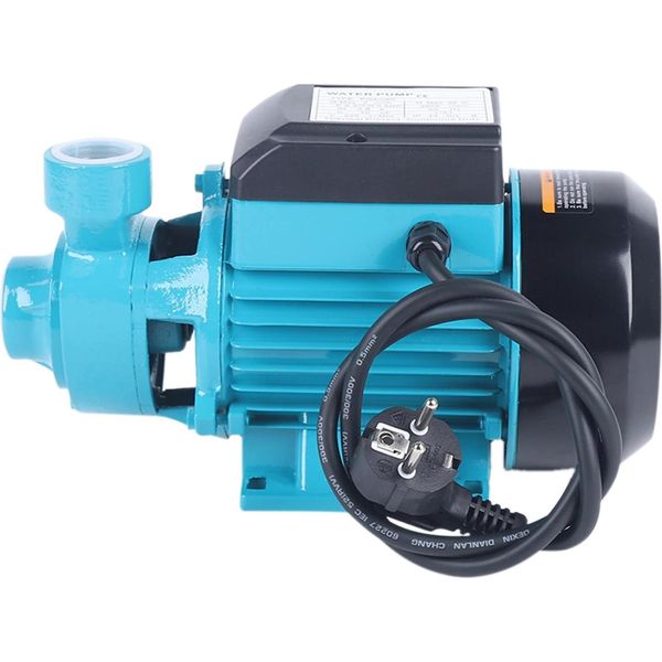 Pompa Dell'acqua - Pompa Di Aumento Pressione Ac - Potenza 370 W - Tensione 220 V 50 Hz - Velocità 2850 Giri/Min - Ingresso/Uscita 2,54 Cm - Silenziosa - Blu-image