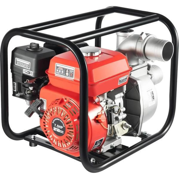 Pompa Dell'acqua - Pompa Centrifuga - Elettrica 220 V - Spina Ue - - Per Irrigazione - Rosso-image