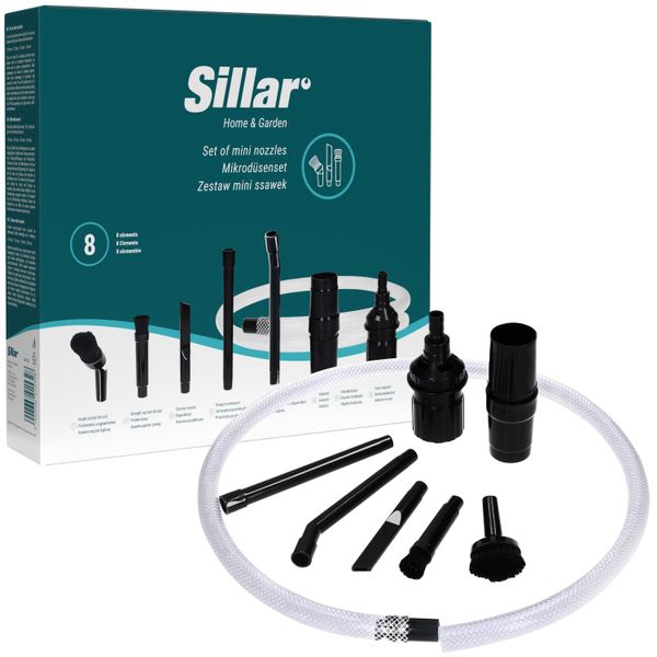 Sillar Minibrushes Set Universale Di Accessori Mini Per Aspirapolvere – Ugelli E Spazzole | Attacco 32–35 Mm-image
