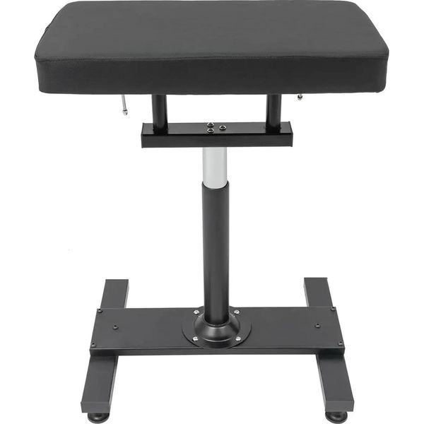 Bracciolo Per Tatuaggi - Treppiede - Regolabile In Altezza Da 73 A 92 Cm - Imbottitura Imbottita - Base Stabile - Per Studi E Saloni - Nero-image