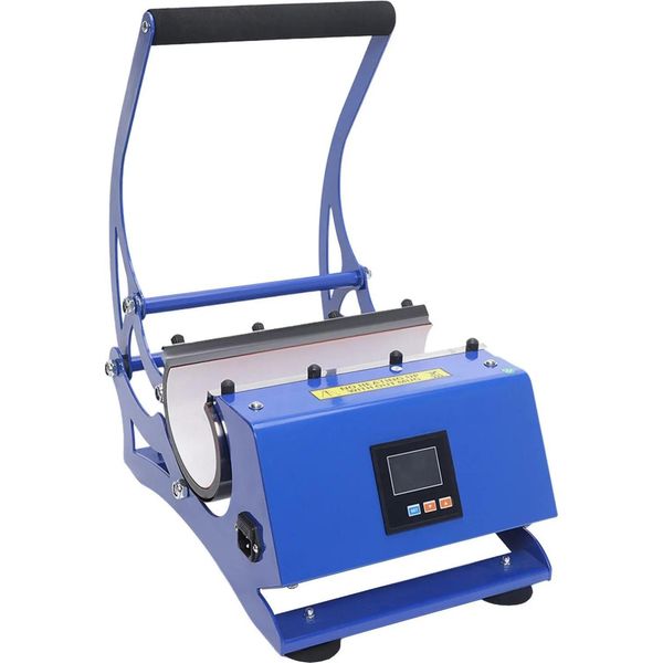 Pressa A Sublimazione - Pressa Per Tazze - Per Tazze Da 8-30 Oz - 500 W - Fino A 200 °C - Timer 0-999 S - 220 V 50 Hz - Blu-image