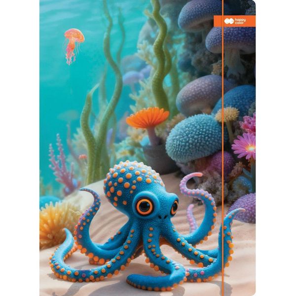 A4 Aqua Cuties Cartella Per Cancellare Happy Color Octopus-image