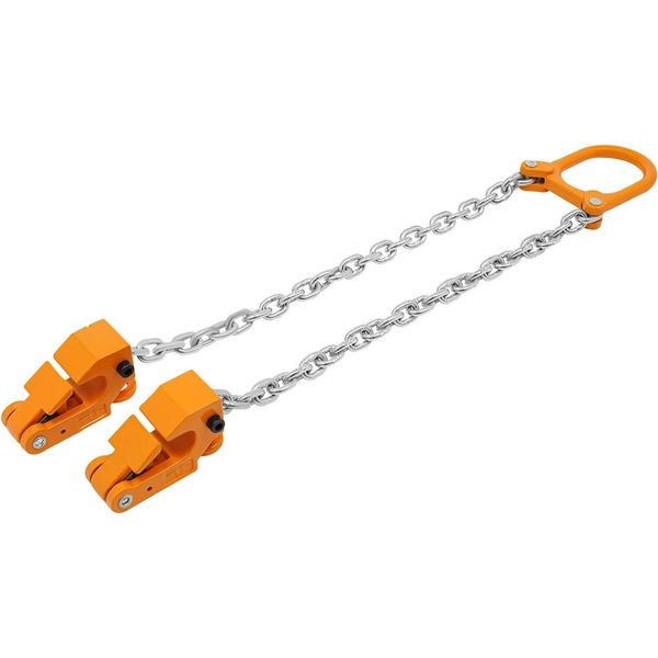 Sollevatore Per Fusti - Sollevatore A Catena Verticale - Acciaio - Capacità Di Carico 1 Tonnellata (1000 Kg) - Per Fusti In Plastica E Metallo - Multifunzionale - Giallo-image
