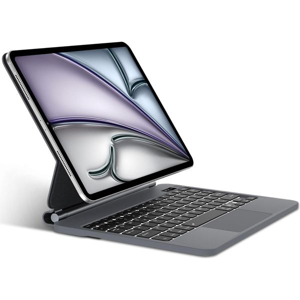 Keyboard For Ipad Air 13 M3/M2 Sengbirch Qwertz Backlit With Case-image