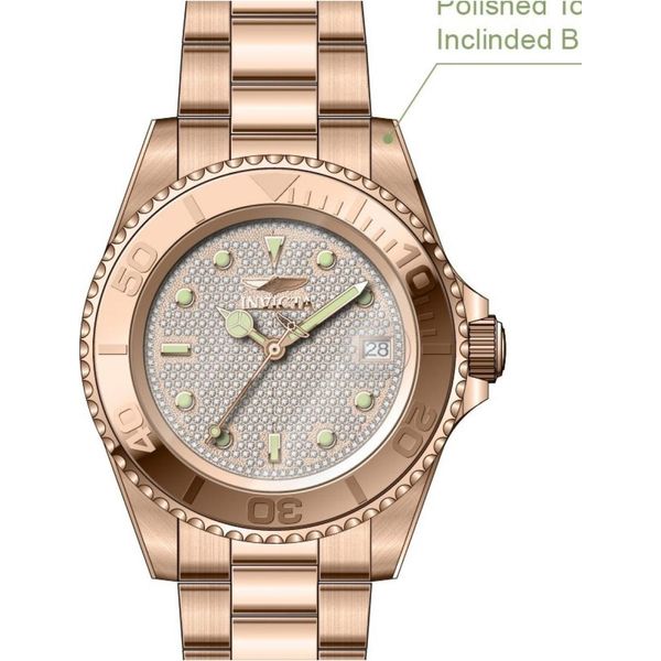 Invicta Pro Diver 50281 Orologio Da Uomo - Impermeabile - Analogico - Movimento Automatico - Acciaio Inossidabile Con Quadrante Argento - 40Mm-image