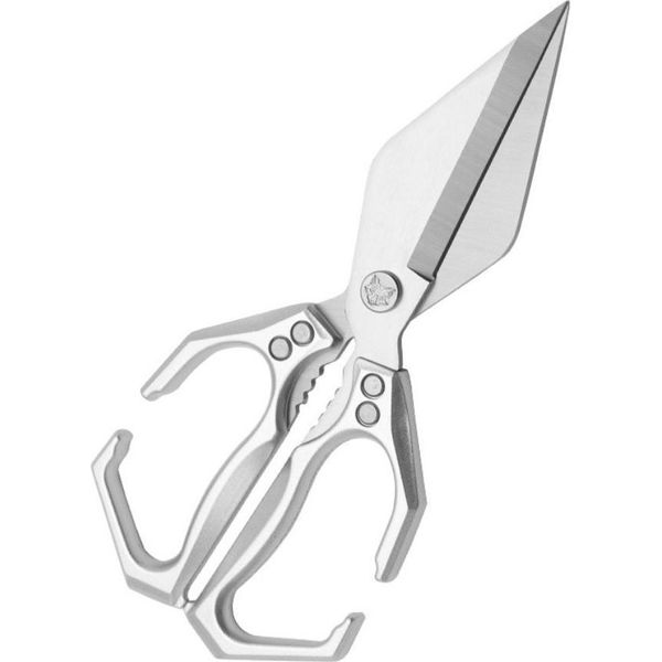Inf Forbici Da Cucina Multifunzionali Per Impieghi Gravosi - Taglia Ossa Alimenti D'argento-image