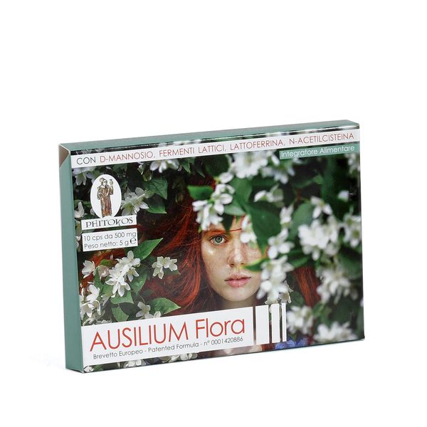 Ausilium Flora - Integratore Alimentare Con D-Mannosio E Lattobacilli – 10 Capsule-image