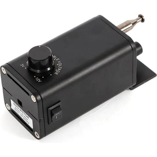 Motore Per Barbecue - Motore Per Girarrosto - 15 W - Cc 3-12 V, Tensione Nominale 12 V - Fino A 14 Kg - Metallo - Nero-image