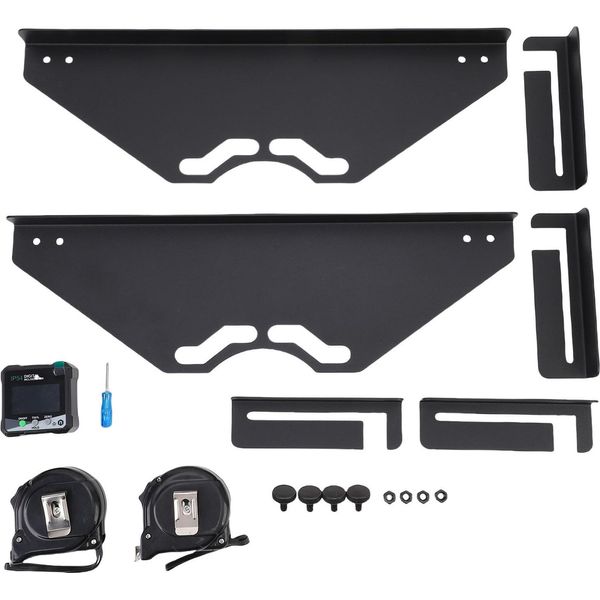 Piastre Di Allineamento Delle Ruote, Misurazione Precisa Delle Ruote Delle Automobili Con 2 Nastri Di Misurazione, 1 Misuratore Di Angoli Digitale Per La Maggior Parte Delle Automobili, Atv, Utv-image