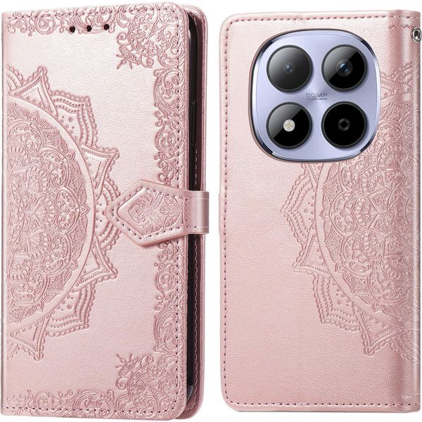 Custodia Xiaomi Redmi Note 15 Pro Plus - Pelle Finta - Custodia A Libro Imoshion - Oro Rosa-image