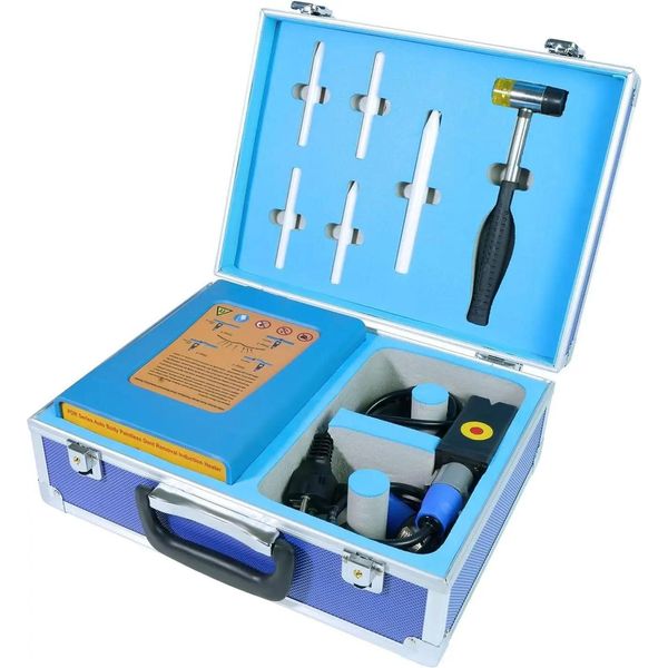 Riscaldatore A Induzione Pdr - Hot Box Per La Rimozione Delle Ammaccature Senza Verniciatura Dall'auto - 1380 W - 220 V - Blu-image