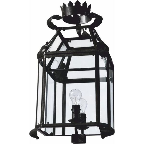 Casa Padrino Lampada Da Esterno Barocca Nera H. 70 Cm - Illuminazione Esterna Barocca-image
