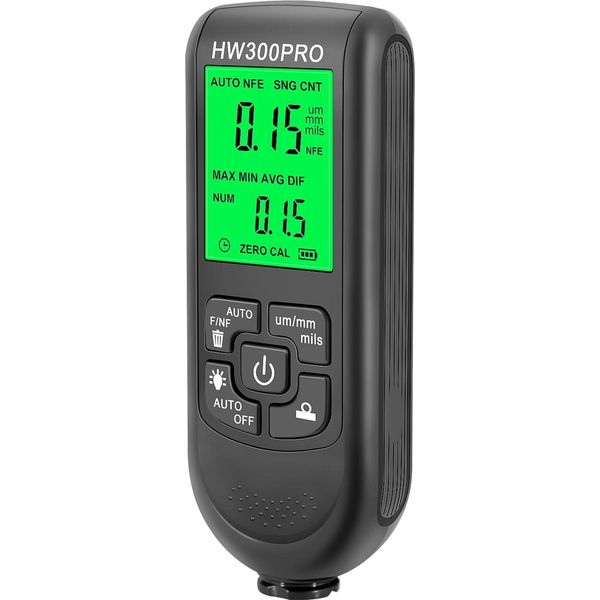 Misuratore Dello Spessore Del Rivestimento Della Vernice Per Auto Misuratore Dello Spessore Del Rivestimento Metallico 0-2000UM Sonda Fe & Nfe Misuratore Di Misura-image