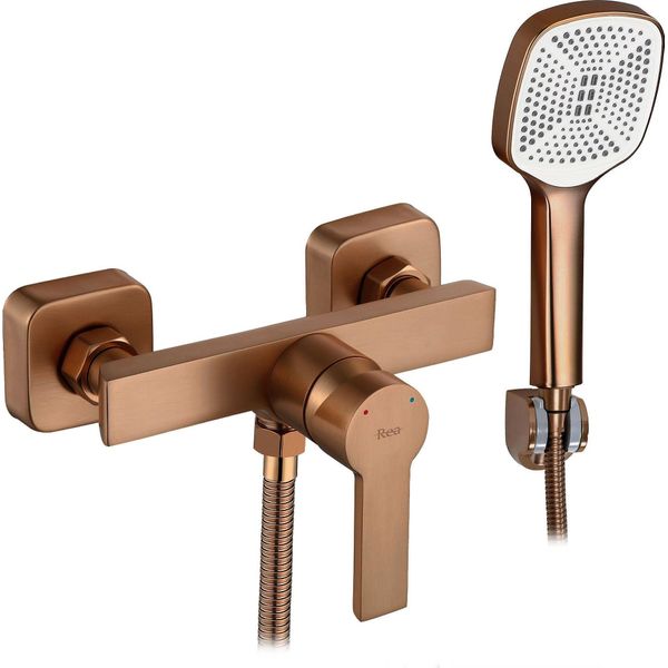 Miscelatore Doccia Rea Argus Brush Copper-image