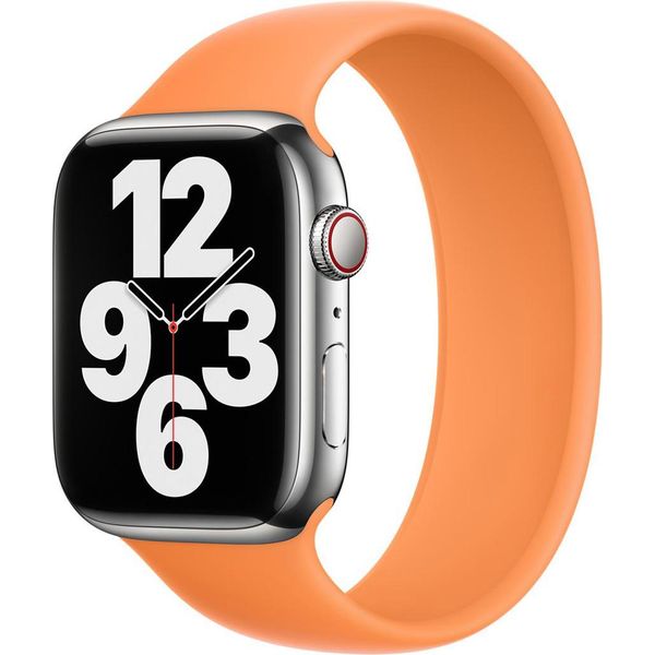 Apple Silicone Solo Loop Per Watch | 44/45/46/49 Mm - Taglia 11 - Marigold-image