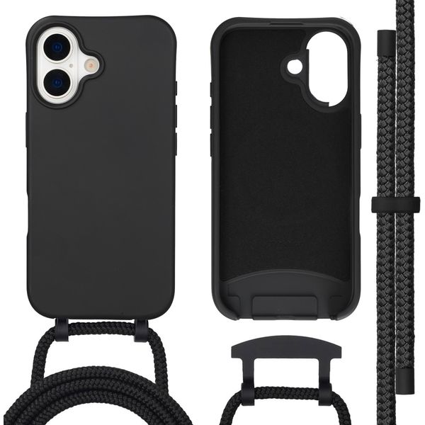 Custodia Per Iphone 17 - Silicone - Imoshion Custodia Morbida/Custodia Con Cinturino/Cover Posteriore - Nero-image