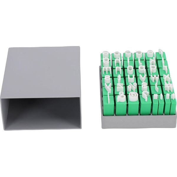 Set Di Timbri Con Lettere E Simboli, Lettere Minuscole E Simboli, Macchina Per Goffratura Per Realizzare Decorazioni Per Biscotti Con Fondente-image