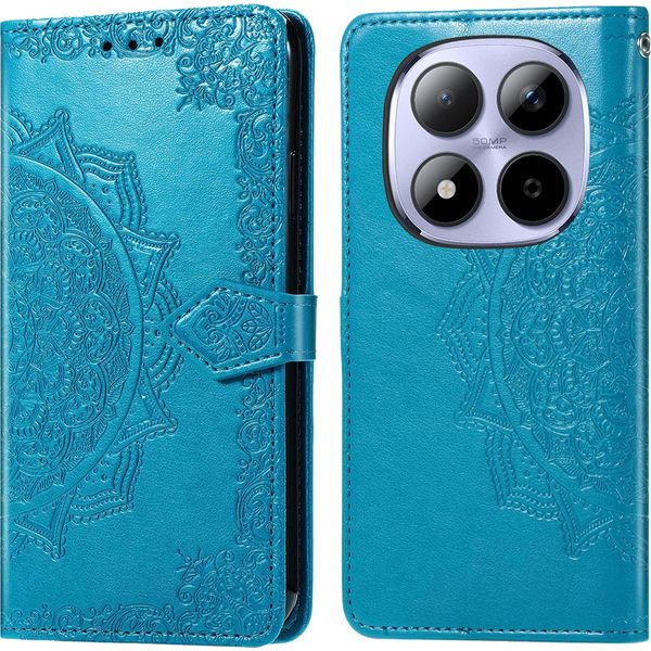 Custodia Xiaomi Redmi Note 15 Pro Plus - Pelle Finta - Custodia A Libro Imoshion - Turchese-image