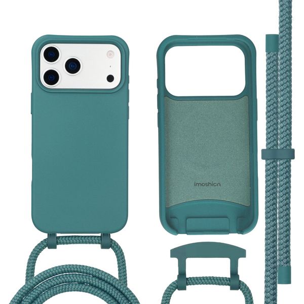 Custodia Per Iphone 17 Pro Max - Silicone - Imoshion Custodia Morbida/Custodia Con Cinturino/Cover Posteriore - Verde Scuro-image