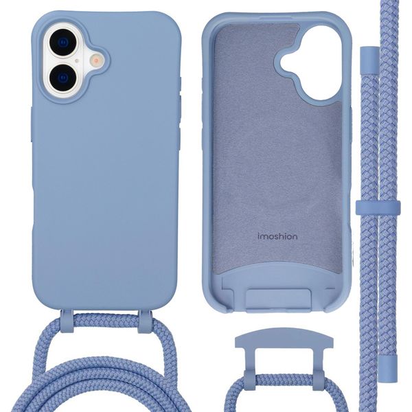 Custodia Per Iphone 17 - Silicone - Imoshion Custodia Morbida/Custodia Con Cinturino/Cover Posteriore - Blu-image