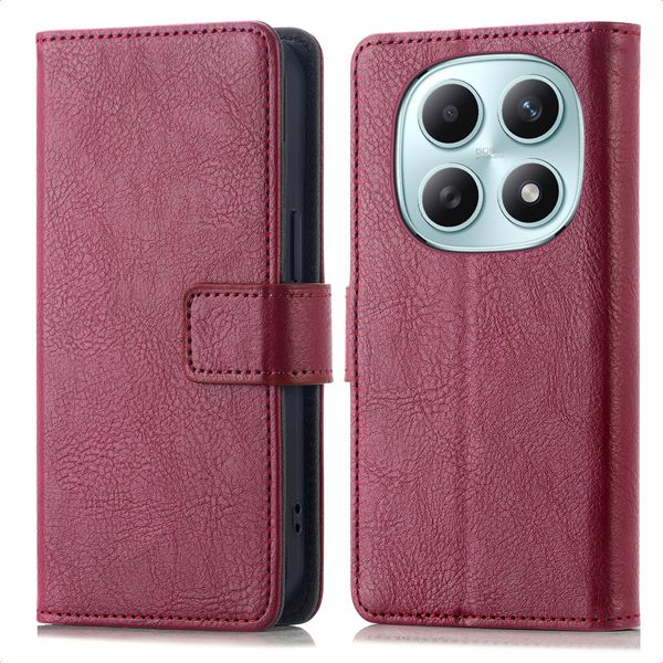 Custodia Per Cellulare Imoshion Per Xiaomi Redmi Note 15 (5G) - Custodia A Libro Bookcase Flip - Rosso-image