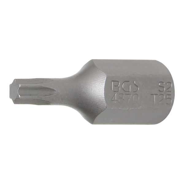 BGS Bit 4870, Antrieb AußEnsechskant 10 Mm (3/8"), T-Profil (FüR Tx) T25 ; BGS Technic)-image