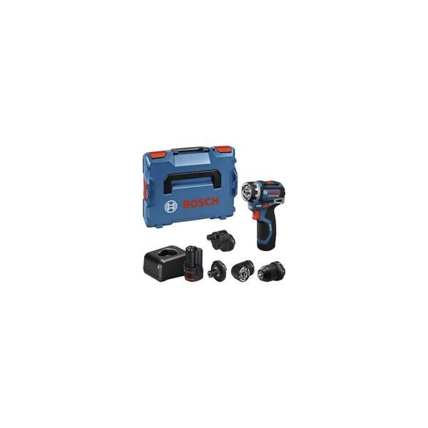 Akku-Bohrschrauber Gsr 12V-32 Fc Professional, 12Volt Blau/Schwarz, 2X Li-Ionen Akku 2,0Ah, L-BOXX, Metallbohrfutteraufsatz, Winkelaufsatz, Exzenteraufsatz-image